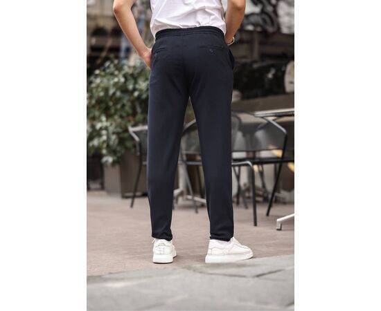 Jogger Cut Waist Elastic Flexible Lycra Silimfit Fabric Trousers