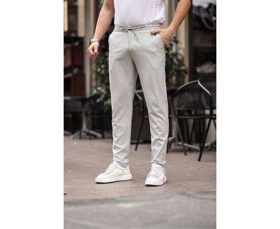 Jogger Cut Waist Elastic Flexible Lycra Silimfit Fabric Trousers