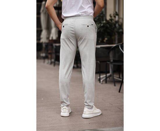 Jogger Cut Waist Elastic Flexible Lycra Silimfit Fabric Trousers