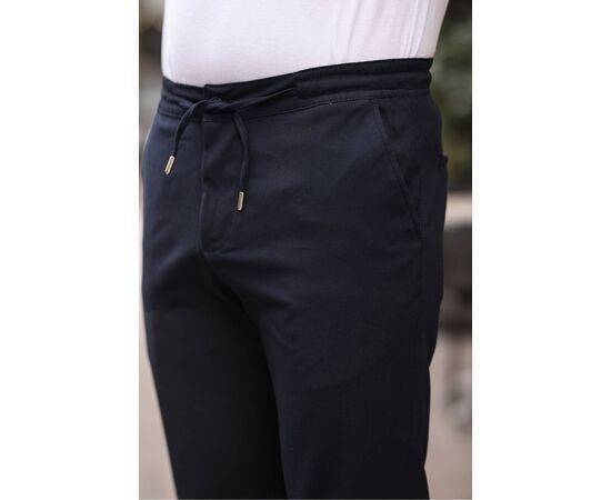 Jogger Cut Waist Elastic Flexible Lycra Silimfit Fabric Trousers