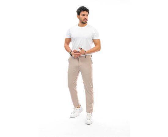 Straight Cut Flexible Lycra Ankle Length Fabric Trousers