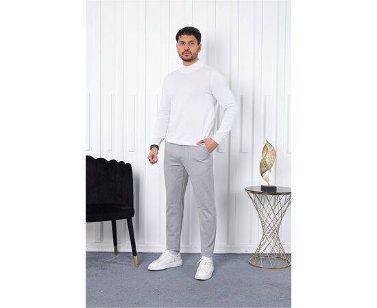 Seasonal Slim Fit Lycra Fabric Trousers