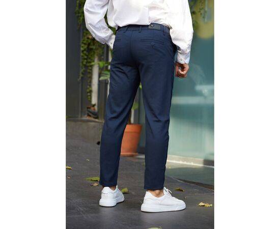 Straight Cut Flexible Lycra Ankle Length Fabric Trousers