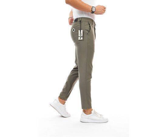 Straight Cut Flexible Lycra Ankle Length Fabric Trousers