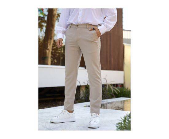 Straight Cut Flexible Lycra Ankle Length Fabric Trousers