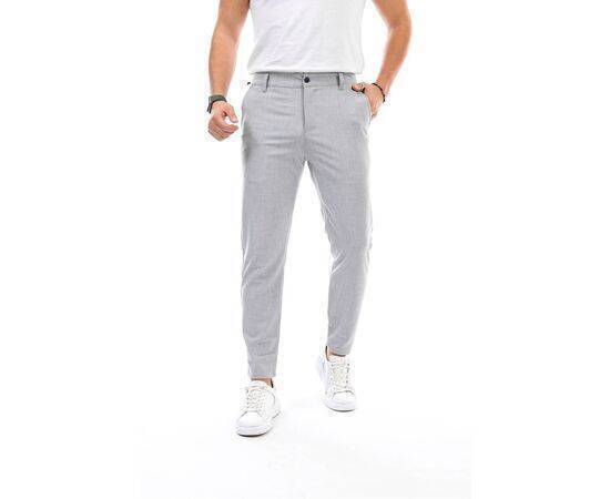 Straight Cut Flexible Lycra Ankle Length Fabric Trousers