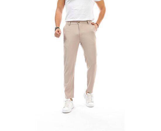 Straight Cut Flexible Lycra Ankle Length Fabric Trousers