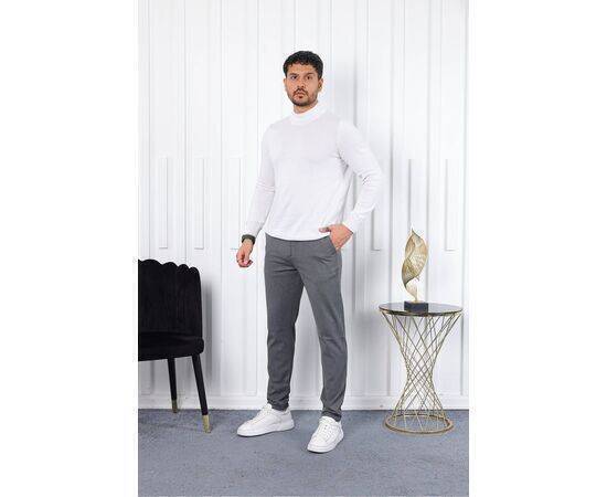 Seasonal Slim Fit Lycra Fabric Trousers