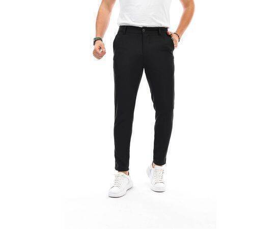 Straight Cut Flexible Lycra Ankle Length Fabric Trousers