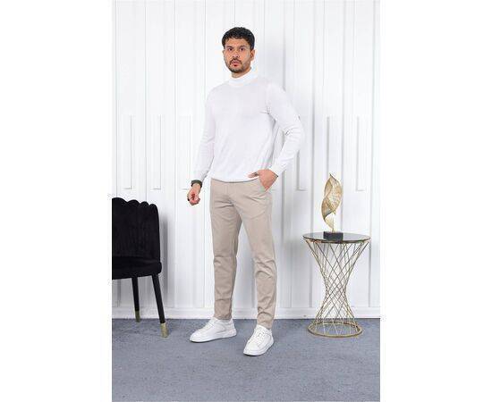 Seasonal Slim Fit Lycra Fabric Trousers