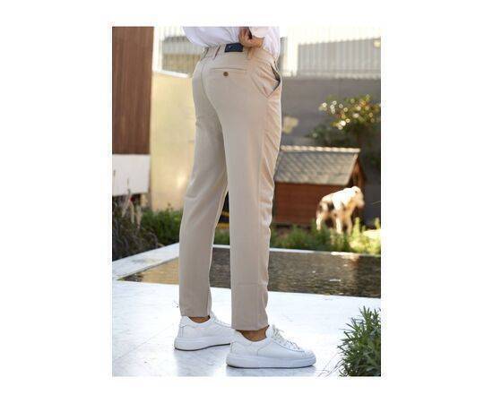 Straight Cut Flexible Lycra Ankle Length Fabric Trousers