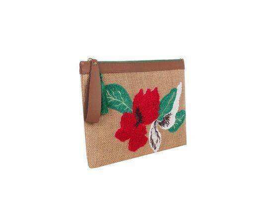 Clutch Purse (Punch Red Flower)