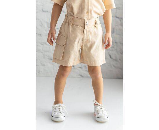 Woven Shorts with Cargo Pockets for Boys