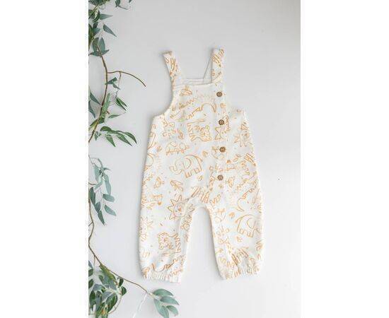 Animal Patterned Salopet for Baby Boys