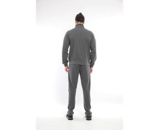 Men's Stand-Up Collar Tracksuit Set with Pockets (Waffle Design)