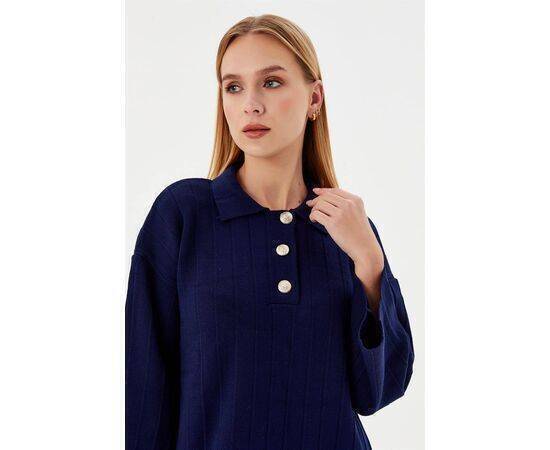 Buttoned Front Knitted Dress