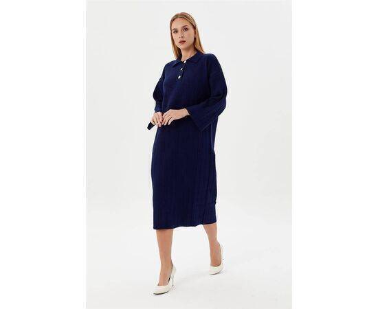 Buttoned Front Knitted Dress