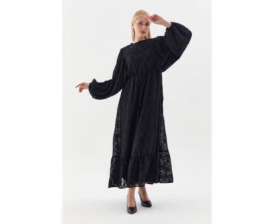 Bat Sleeve Dress with Elastic Waist