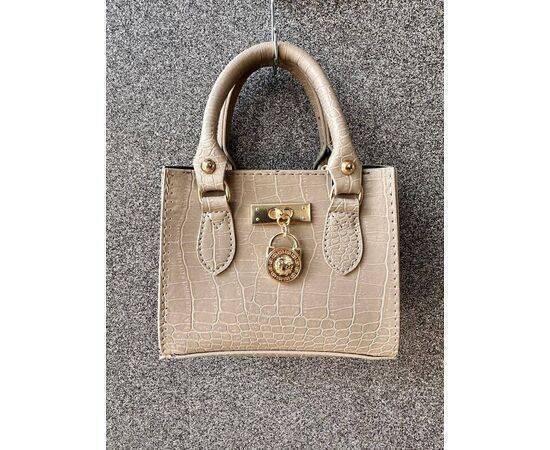 Crocodile Patterned Hand and Shoulder Bag