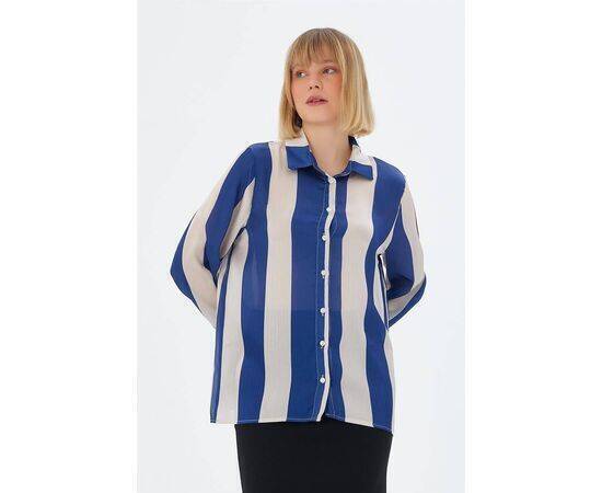 Patterned Satin Blouse